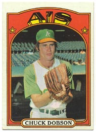 1972 Topps Baseball Cards      523     Chuck Dobson
